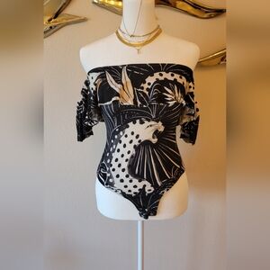 Farm Rio jaguar bodysuit